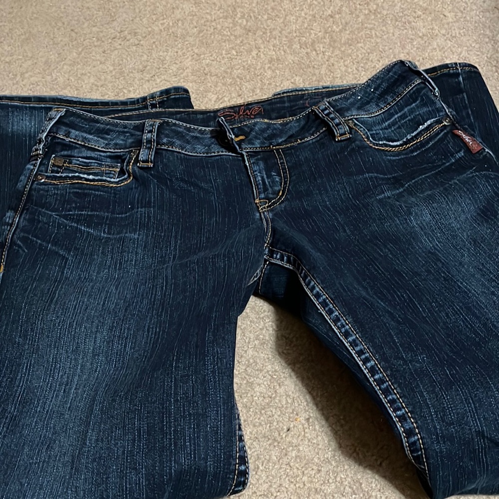 Silver jeans